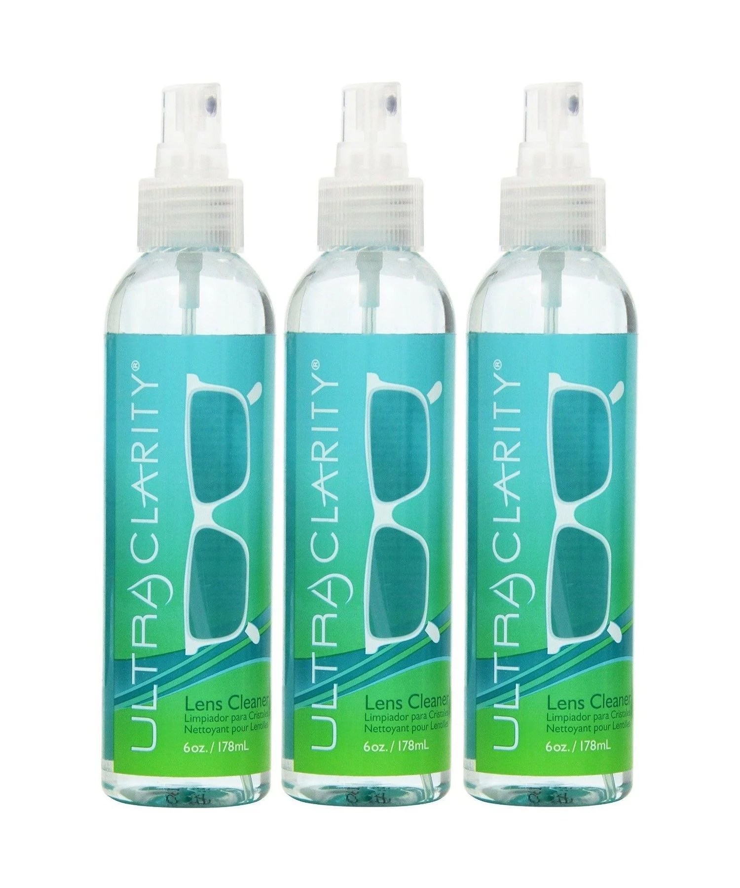 Ultra Clarity Lens Cleaner 6 Oz Spray Bottle (3 Pack