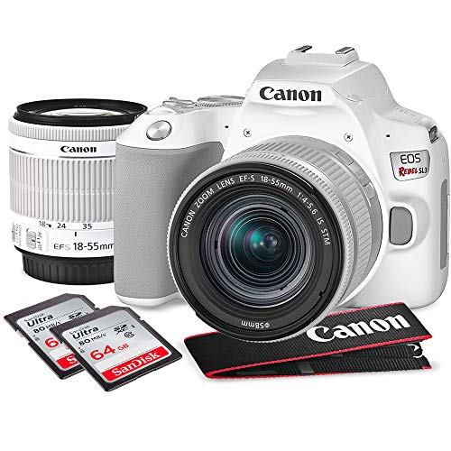 Canon EOS Rebel SL3 DSLR Digital Camera (White) with 18