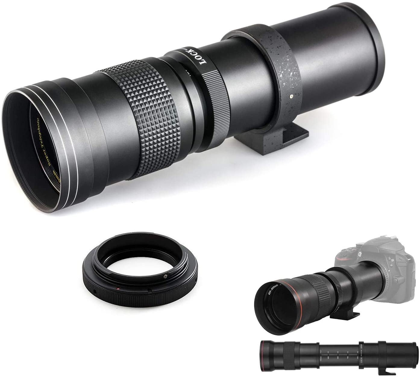 420800mm f/816 Manual Telephoto Lens for Nikon D5. D4S