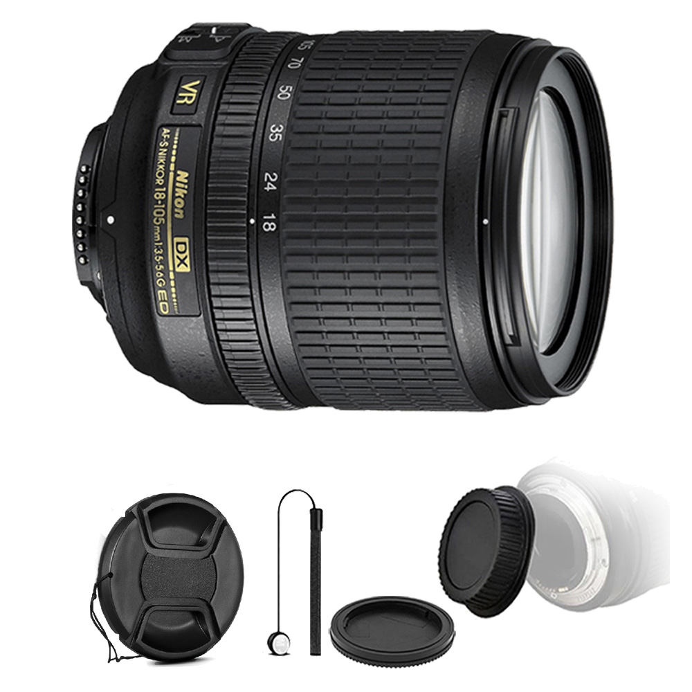 Nikon 18105mm f/3.55.6 AFS DX VR ED Nikkor Lens for