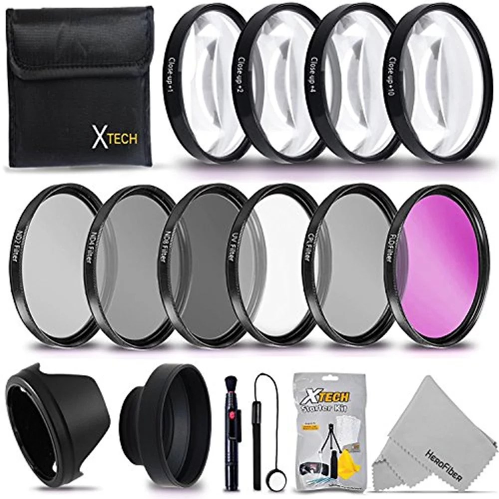 55MM Professional Lens Filter Accessory Kit (UV FLD CPL