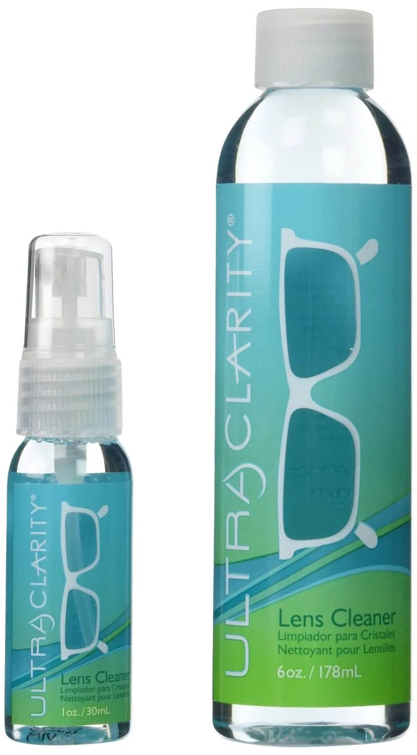 Ultra Clarity Lens Cleaner 1 oz Spray Bottle and 6 oz
