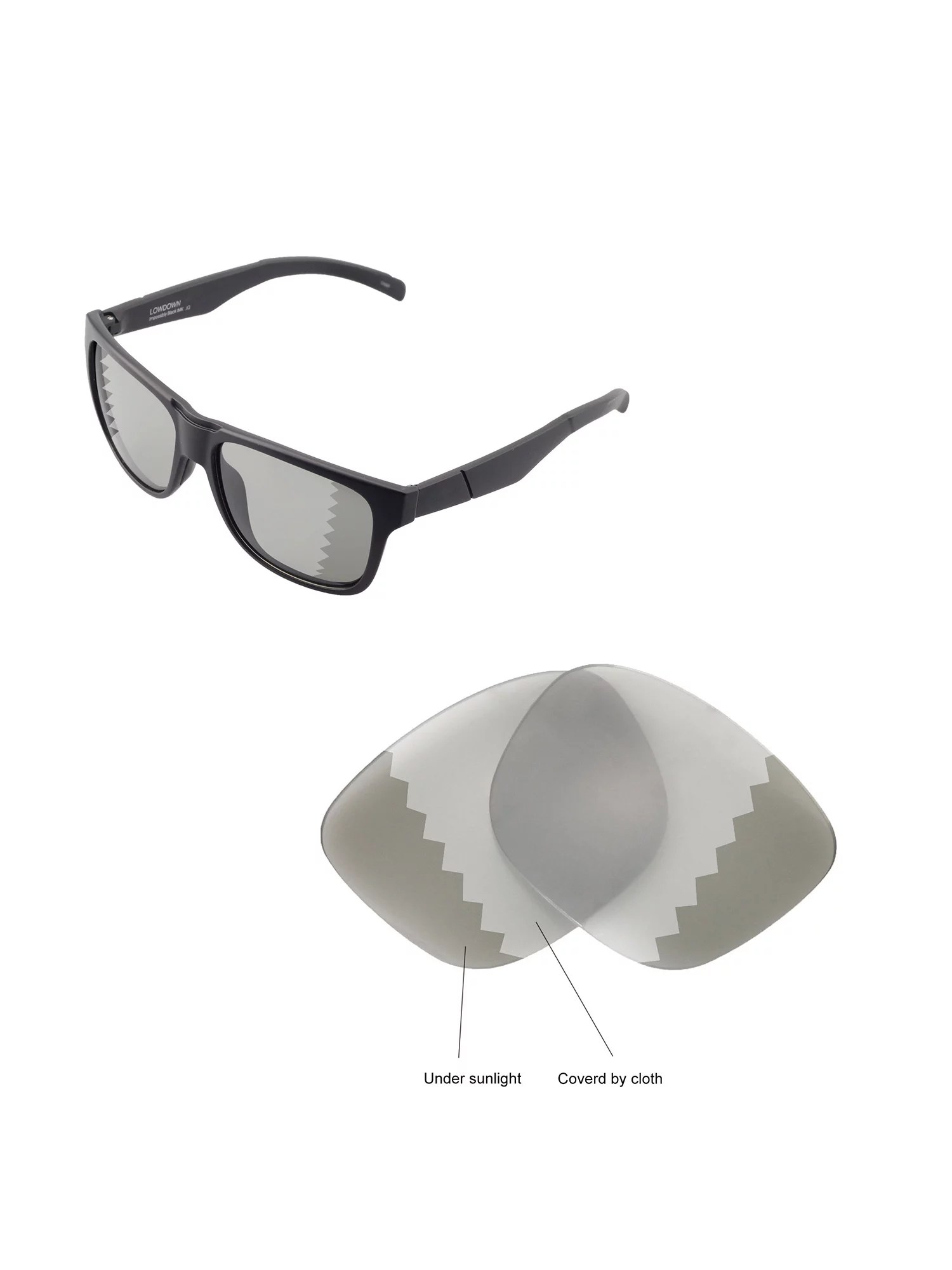 Walleva Transition Polarized Replacement Lenses for Smith