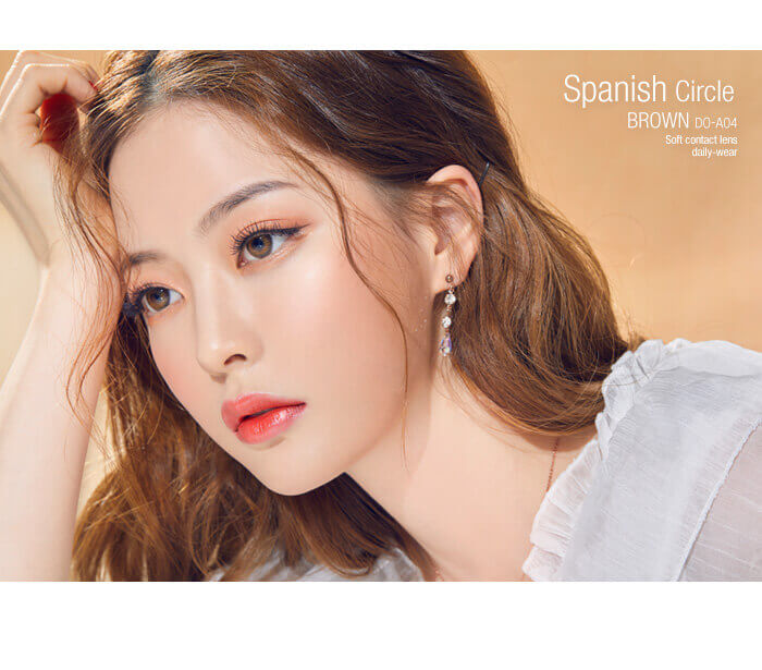 Olens Spanish Circle Brown (Monthly x 2 pieces) iEyeBeauty