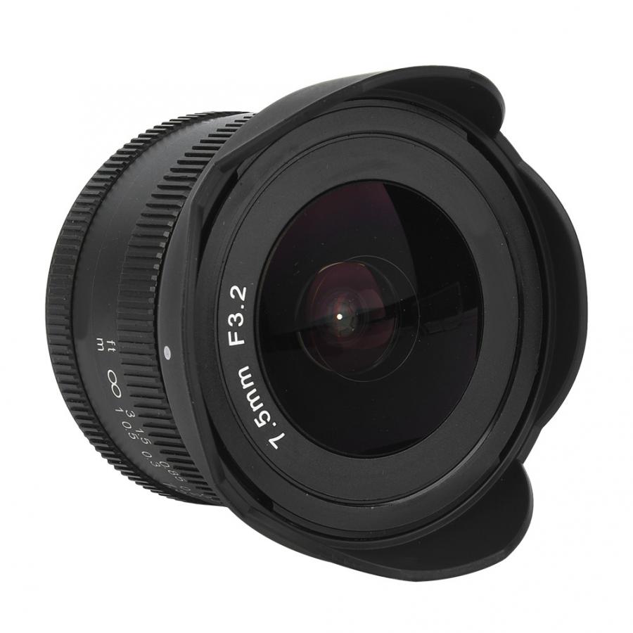7.5mm F3.2 Fixedfocus Large Aperture Fisheye Wide Angle