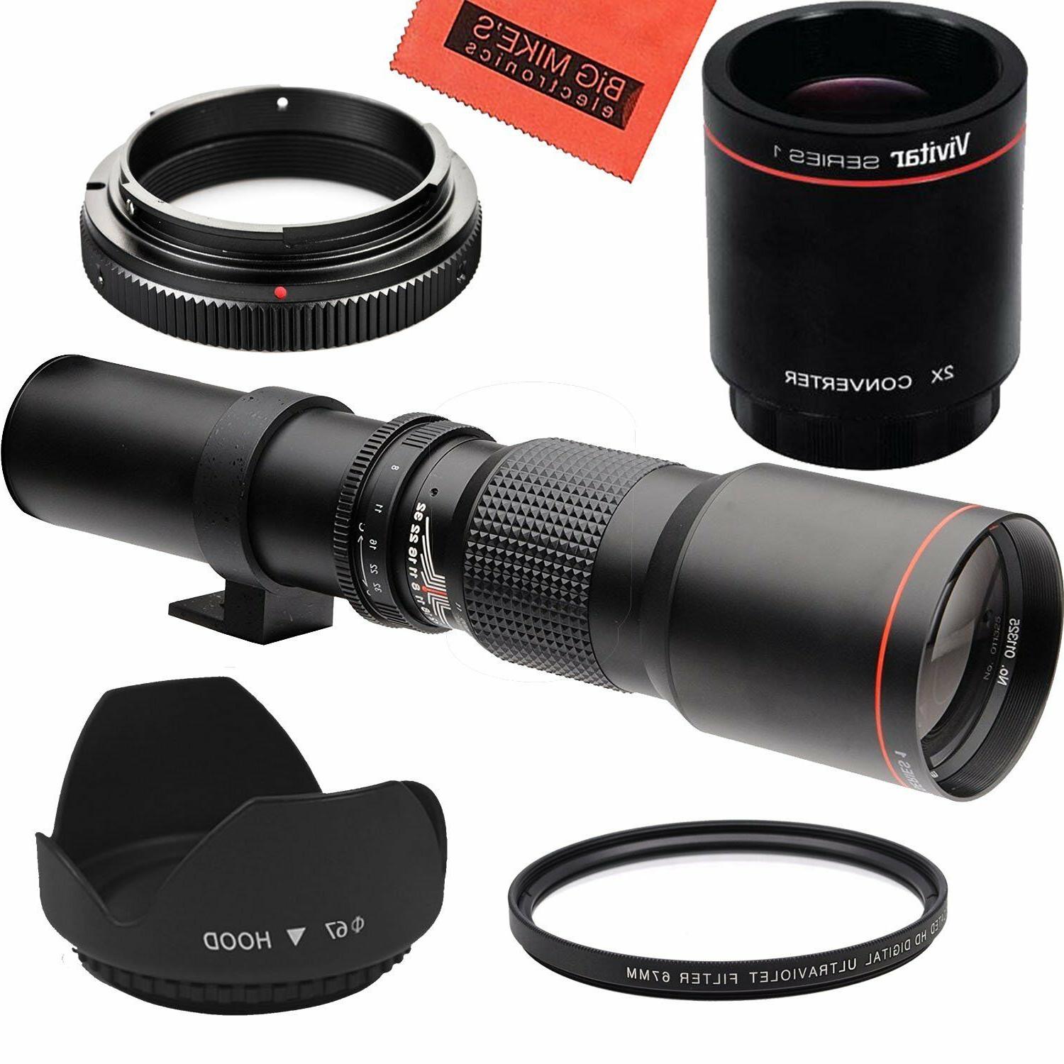 500mm 1000mm Telephoto Lens for Nikon D3000 D3100