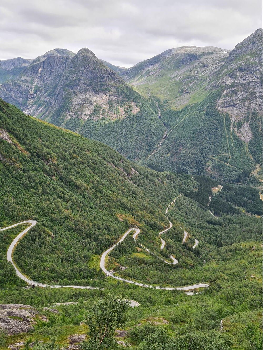 Gaularfjellet scenic route in Norway.