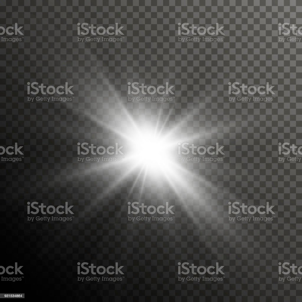 Glow Light Lens Flare Special Effect Shiny Starburst With