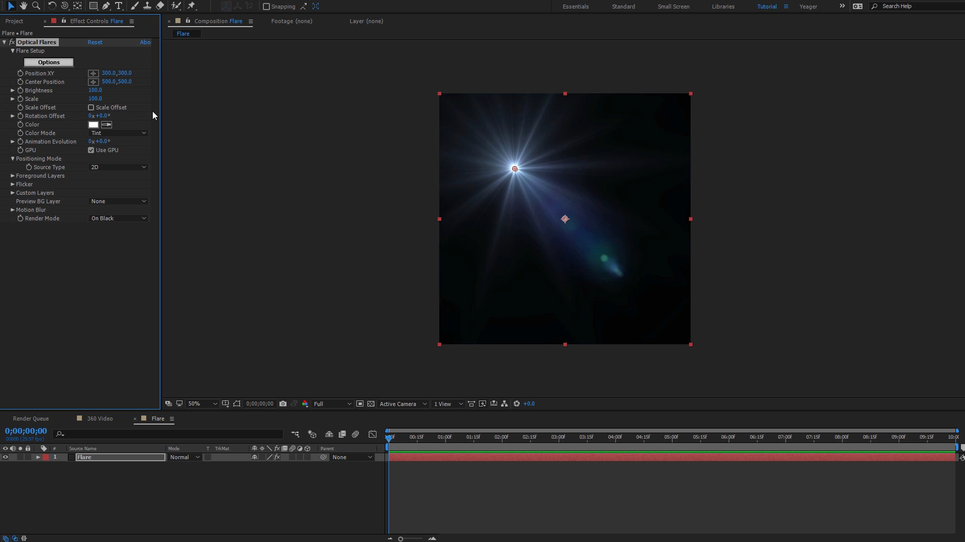 How to Add a Lens Flare to Your 360 Video SkyBox Studio