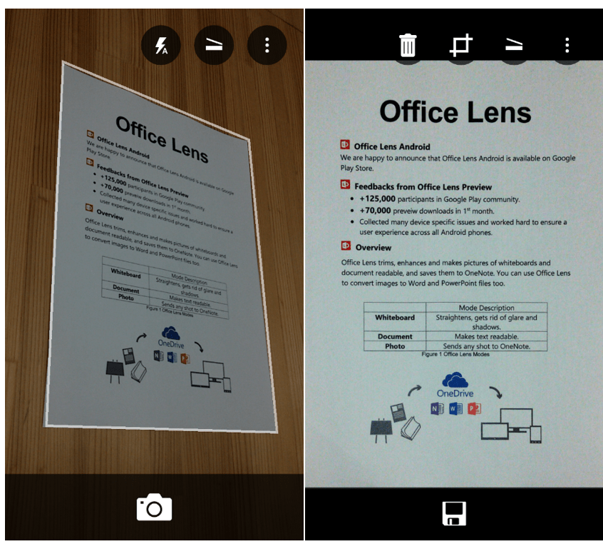 Office Lens Android now available at Google Play Store