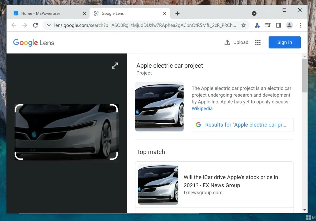 Google Lens for Desktop being tested in Chrome 94