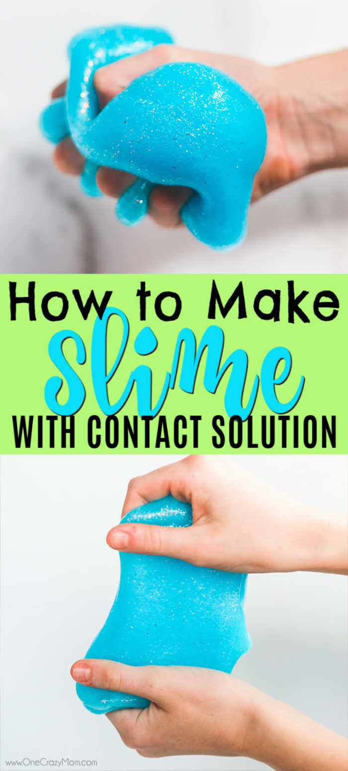 how to make slime with contact solution only 3 ingredients