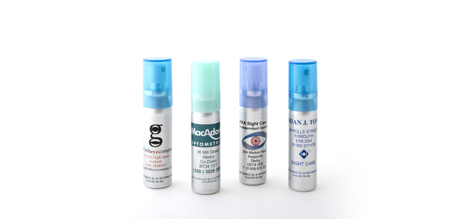 Lens Cleaning Spray with personalisation Optical California