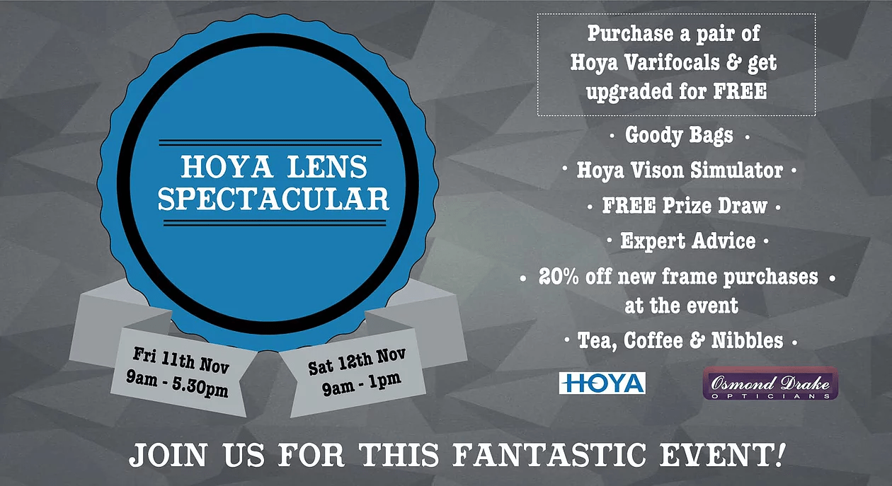 Hoya Lens Spectacular Osmond Drake Opticians