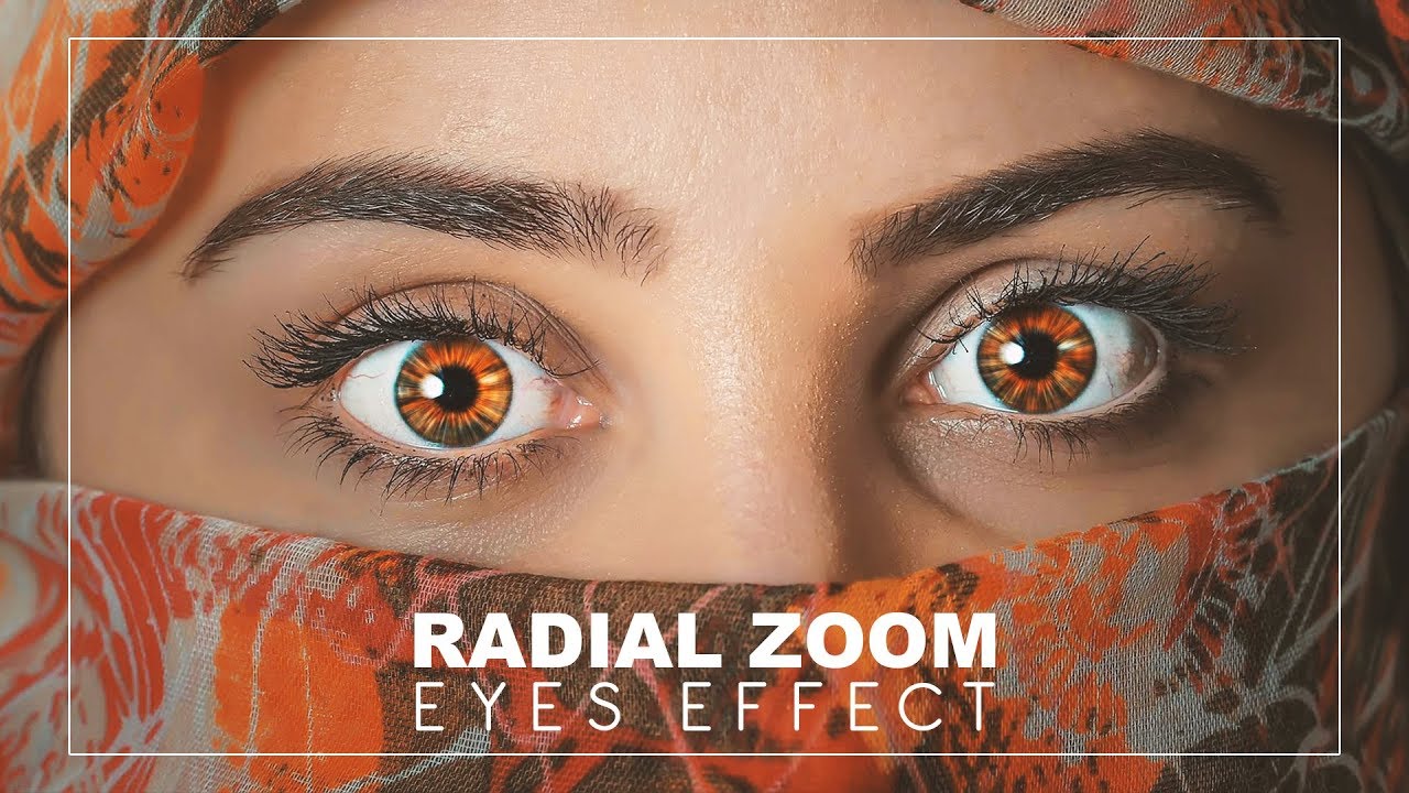 How to Add Amazing Radial Zoom Effect to Eyes Iris in