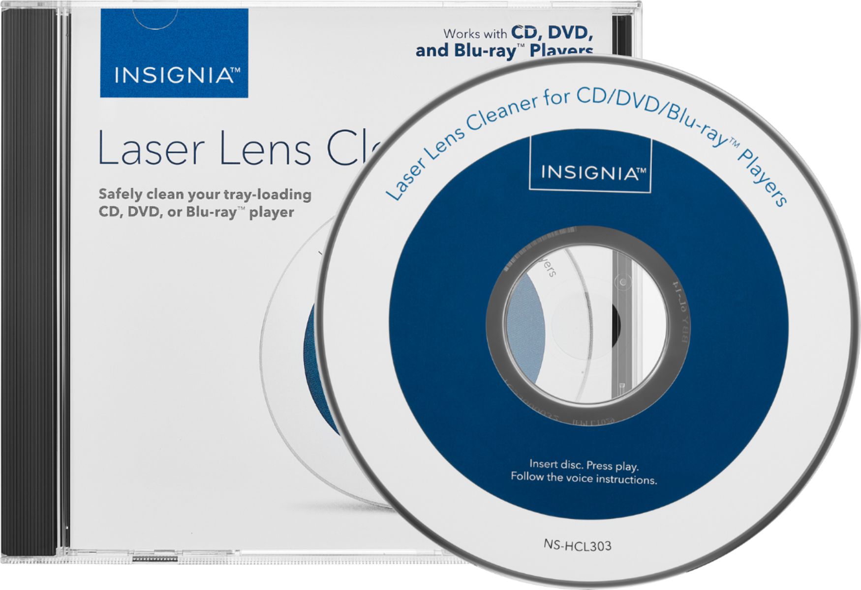 Insignia™ Laser Lens Cleaner Blue/White NSHCL303 Best Buy