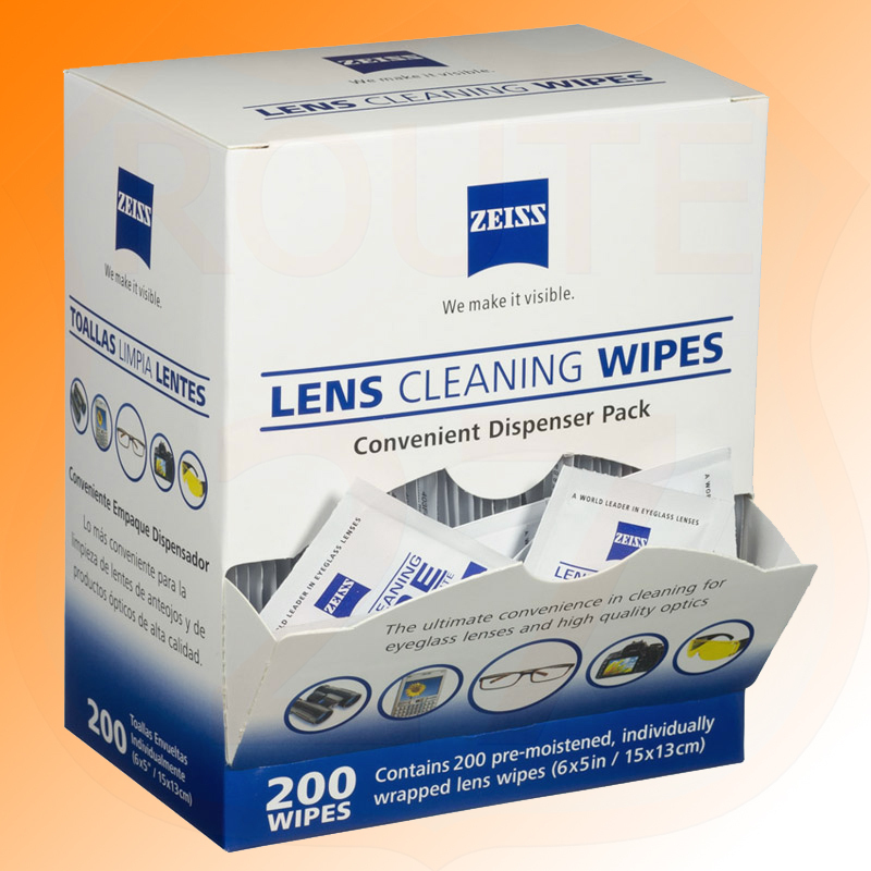 Zeiss Lens Wipes 200 pieces spectacles lenses camera screen