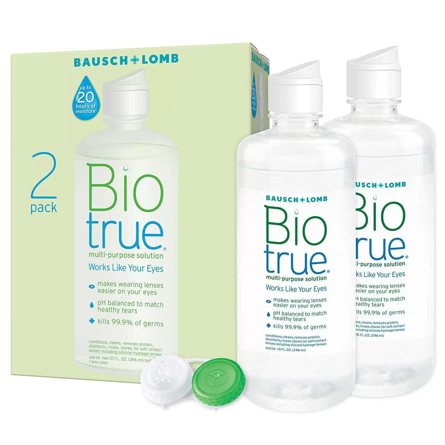 2x Biotrue Contact Lens Solution for 10.18 Shipped
