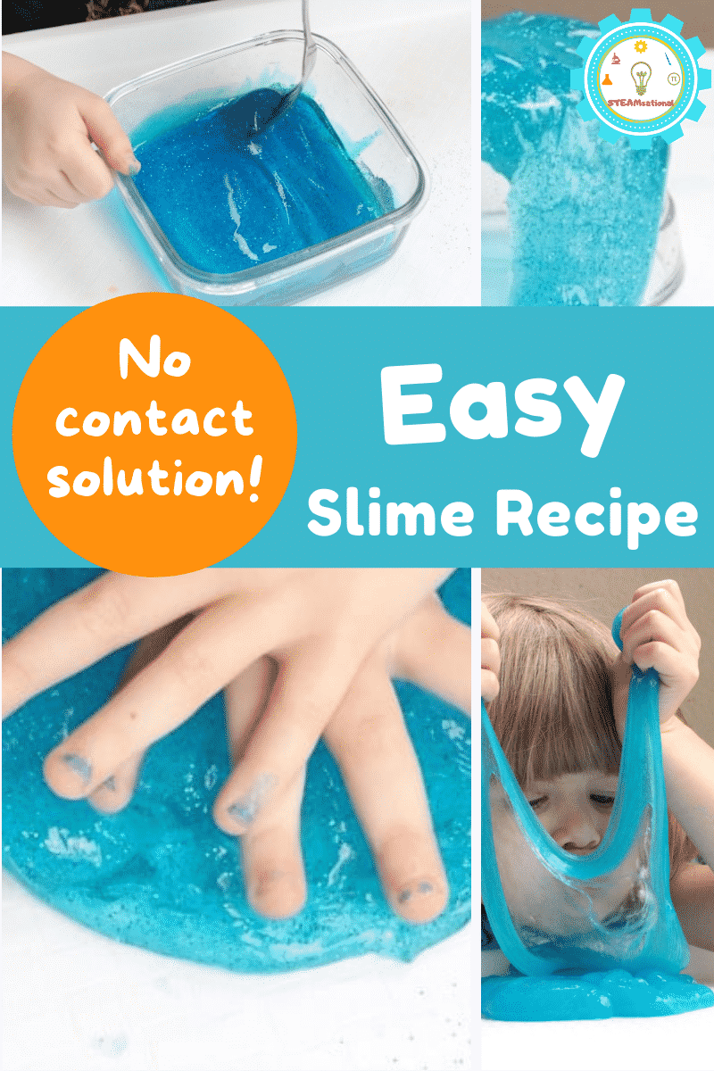Easy Slime Recipe without Contact Solution (safe for kids!)