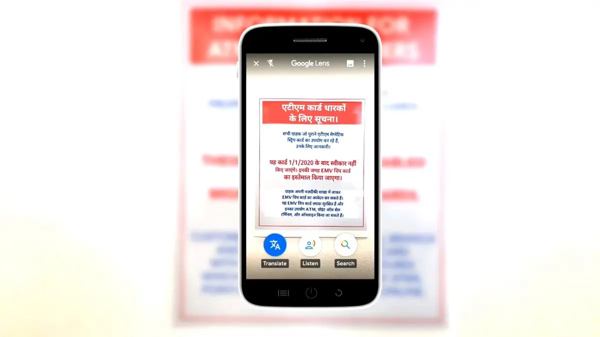 Google Lens on Mobile updated to translate more Indian