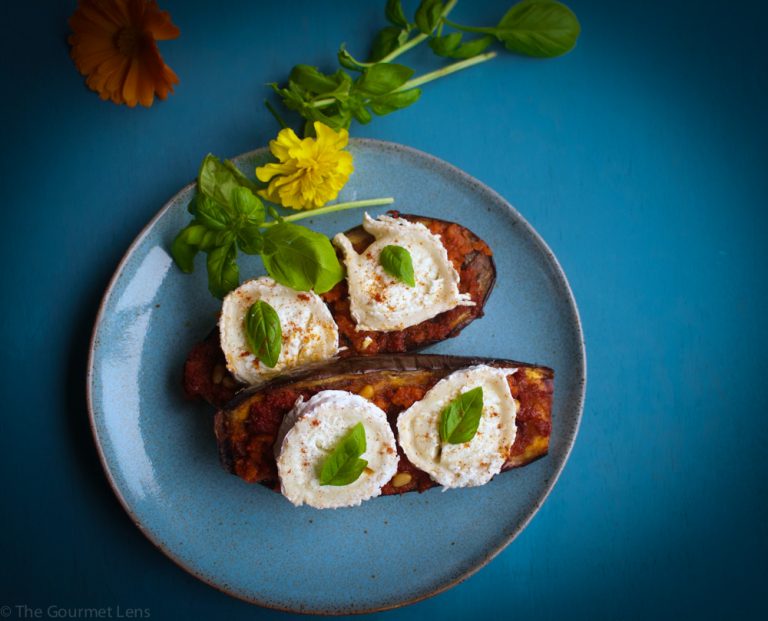 Mediterranean Smoky Grilled Aubergine The Gourmet Lens