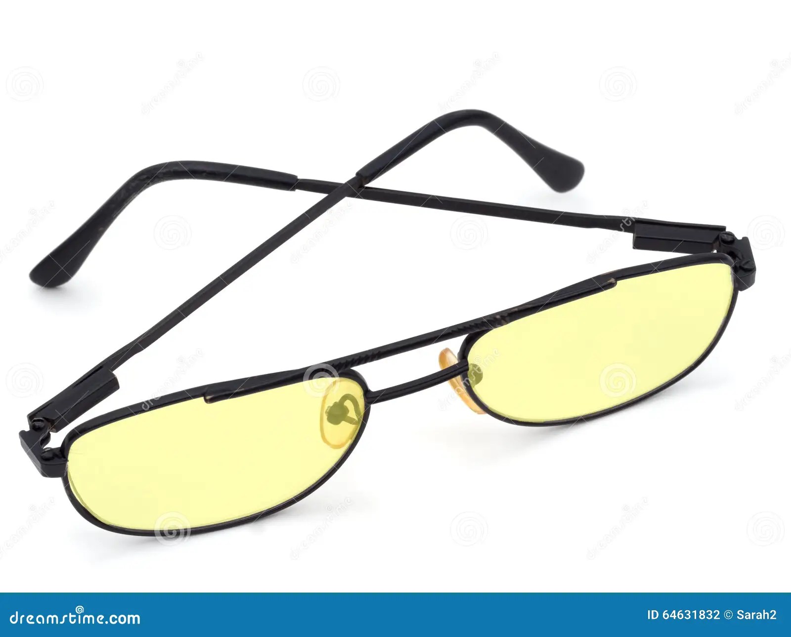 Glasses With Yellow Lenses. Dyslexia. Computer Use Etc