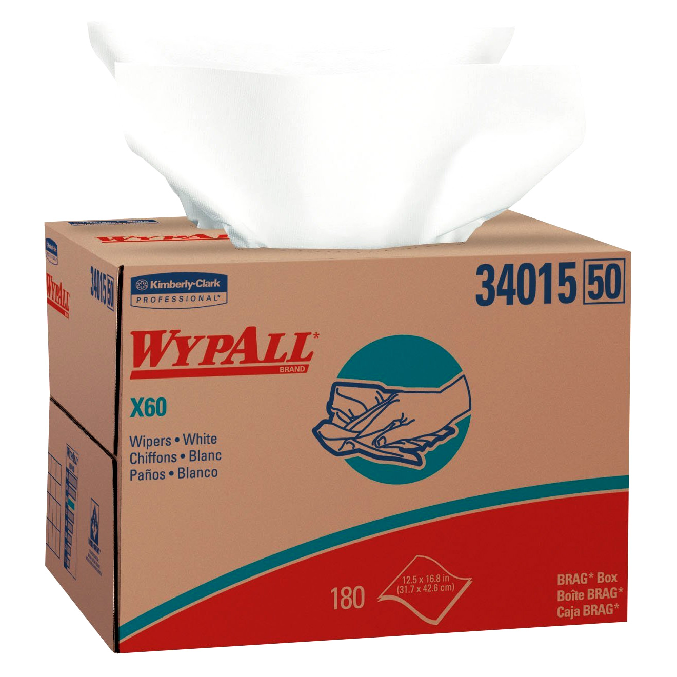 WypAll X60 Disposable Lint Free Wipes (Box) Touch Up Zone