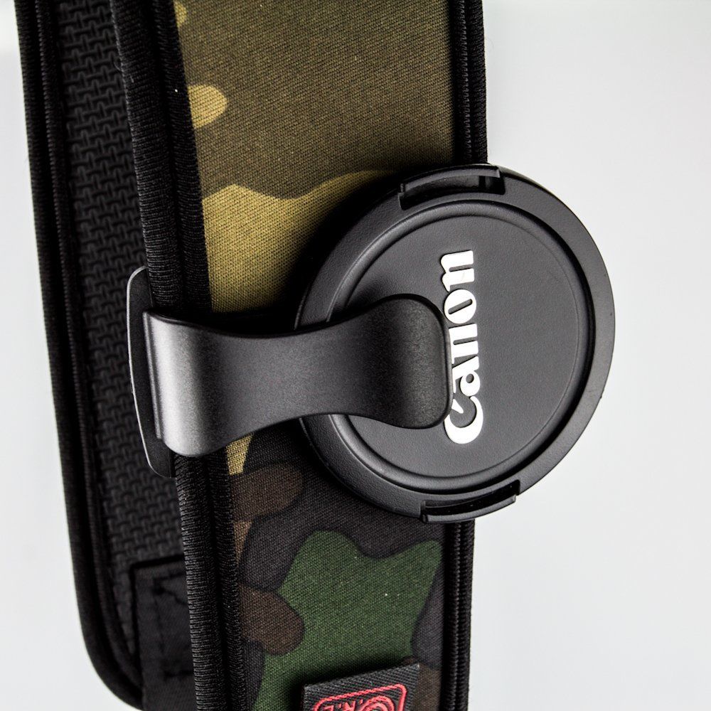 Camera Lens Cap SClip Holder Neck Strap Belt Keeper