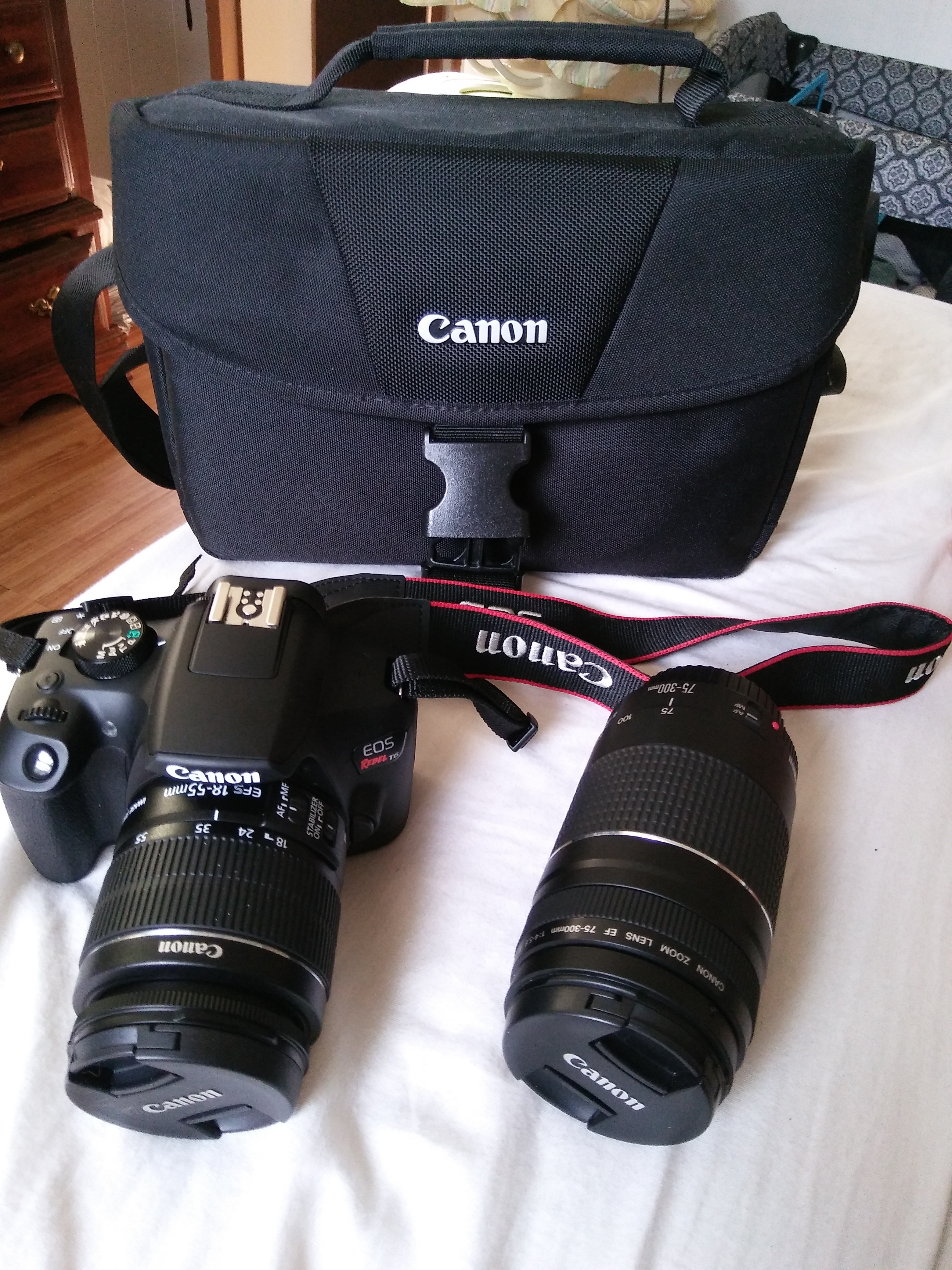 LoanablesCanon Rebel t6 Eos DSLR camera with Lens Rental