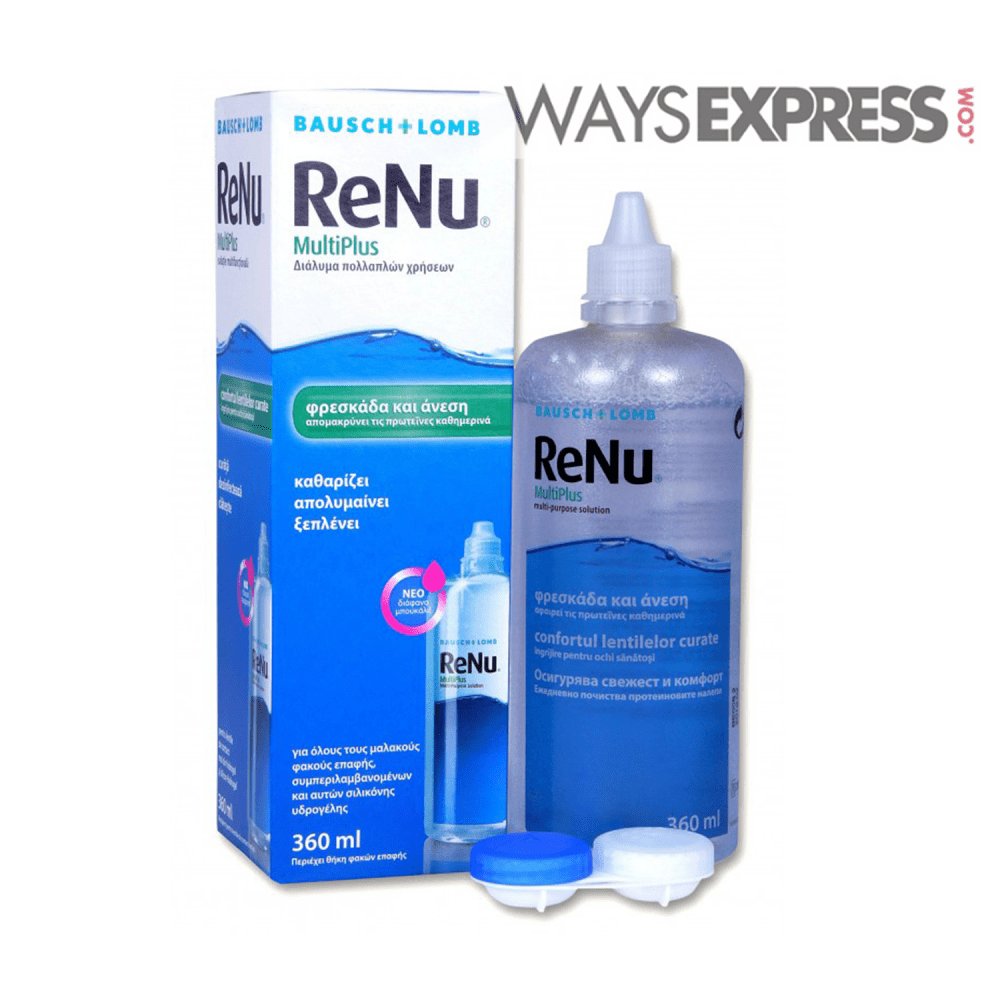 BAUSCH LOMB RENU MULTIPLUS CONTACT LENS SOLUTION 360ML