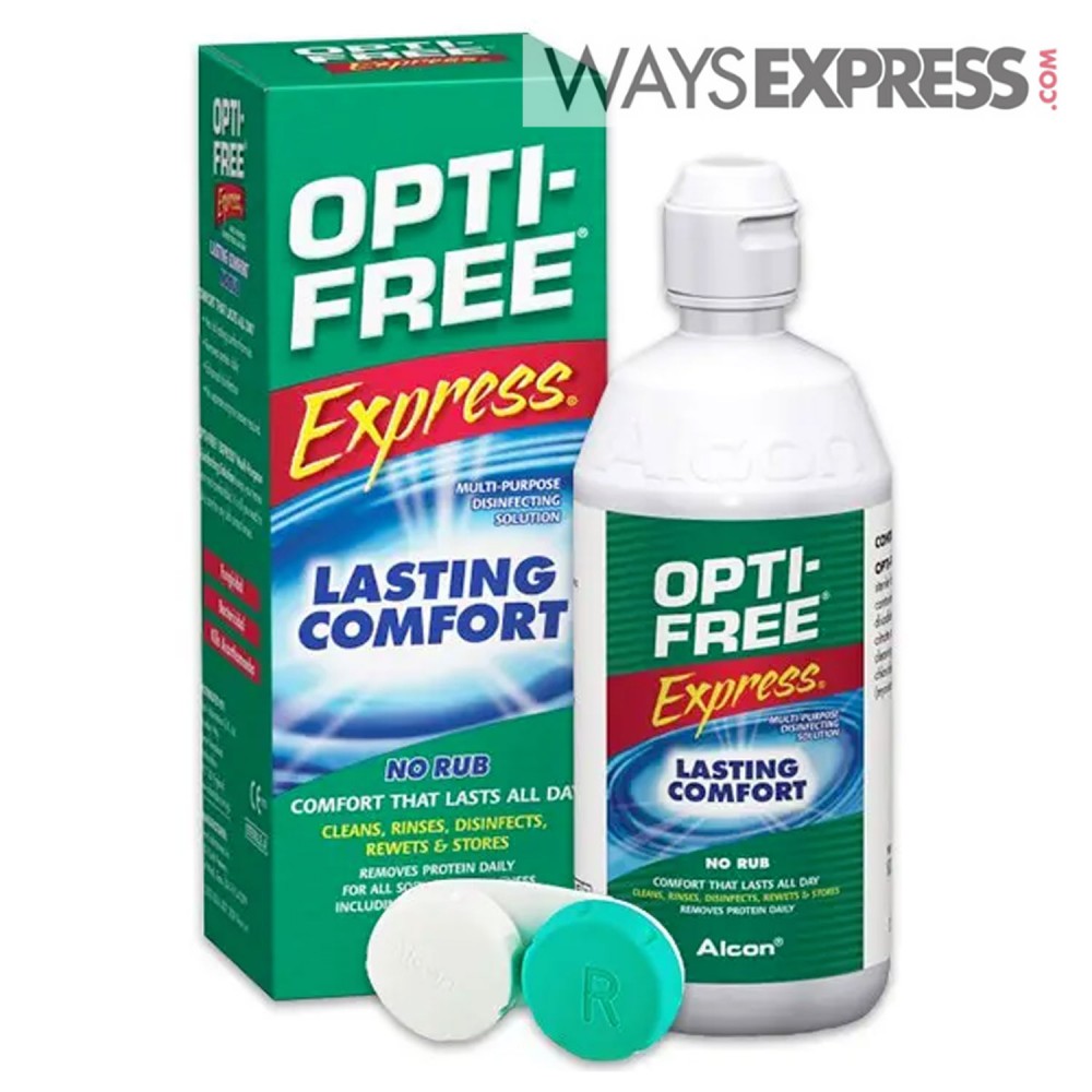 OPTIFREE EXPRESS LASTING COMFORT CONTACT LENS SOLUTION 355ML